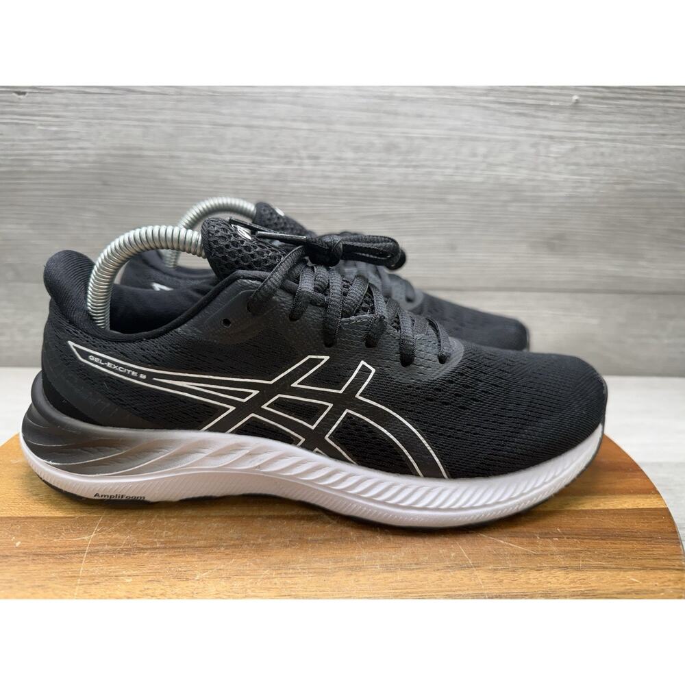 Asics Gel-Excite 8 Black 1012A915 Running Sneaker Gym Womens Size 9.5 Wide